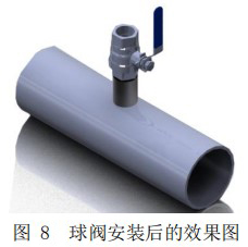 DN20熱式氣體質(zhì)量流量計(jì)球閥安裝圖